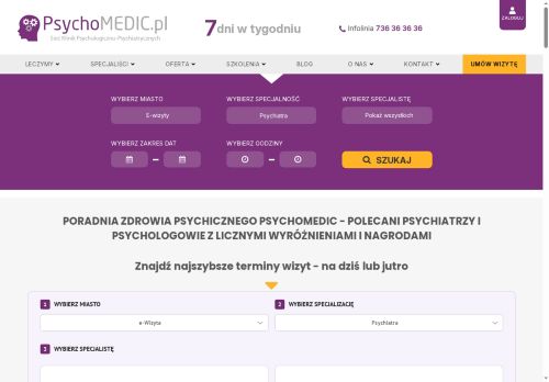NZOZ PSYCHOMEDIC.PL KLINIKA PSYCHOLOGICZNO-PSYCHIATRYCZNA Michał Niewiński